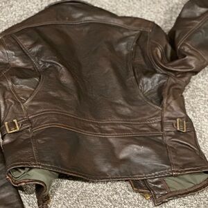 Leather coat